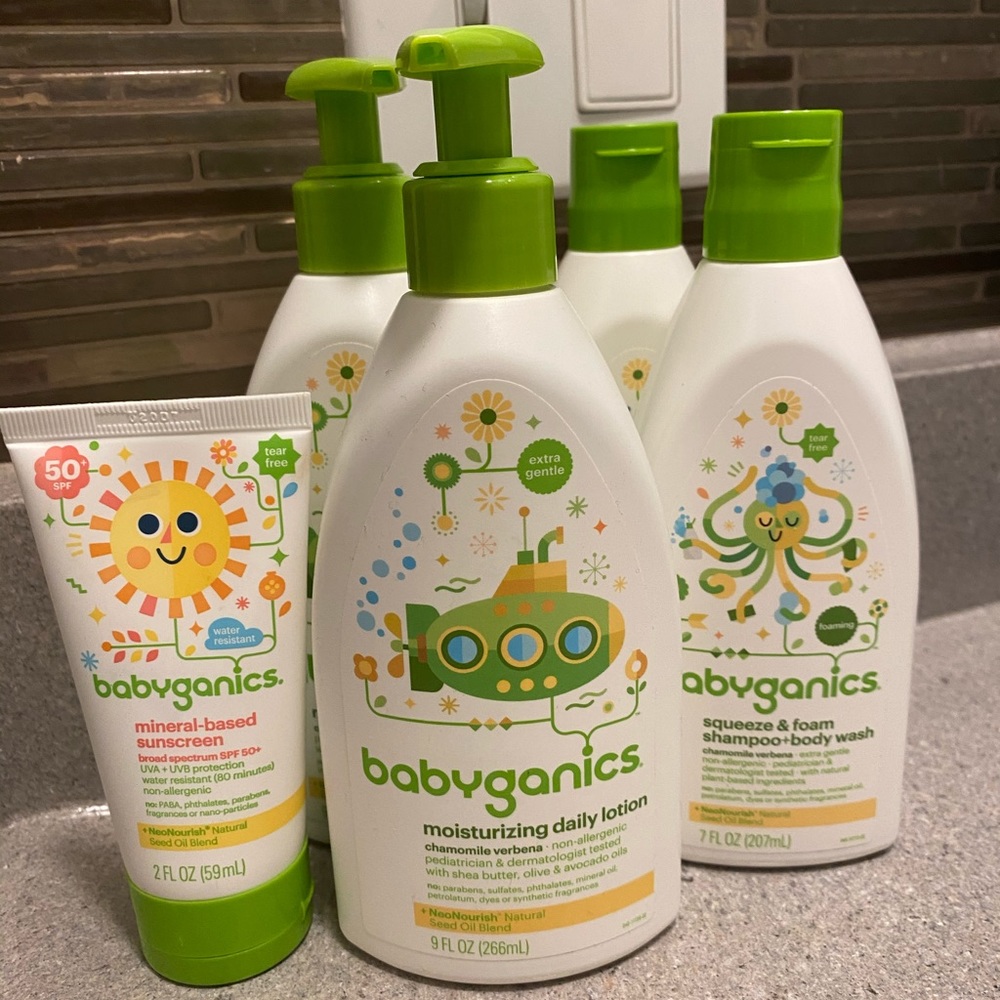 Babyganics Shampoo+BodyWash+Lotion+Sunscreen